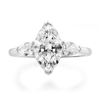 Unity Marquise Diamond Engagement Ring