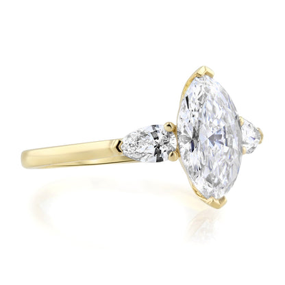Unity Marquise Diamond Engagement Ring