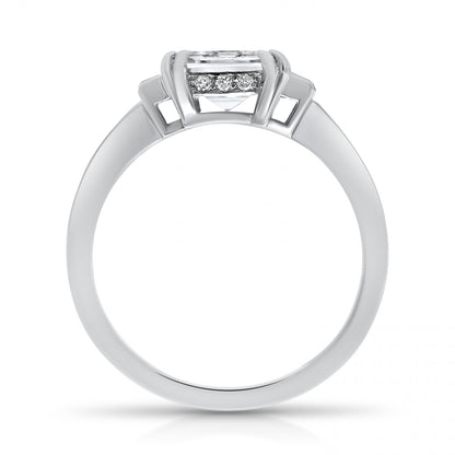 Unity Asscher Cut Three Stone Engagement Ring