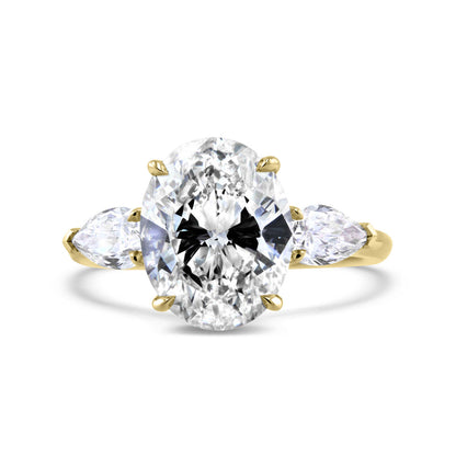 Unity Oval Diamond and Pear Shape Engagement Ring