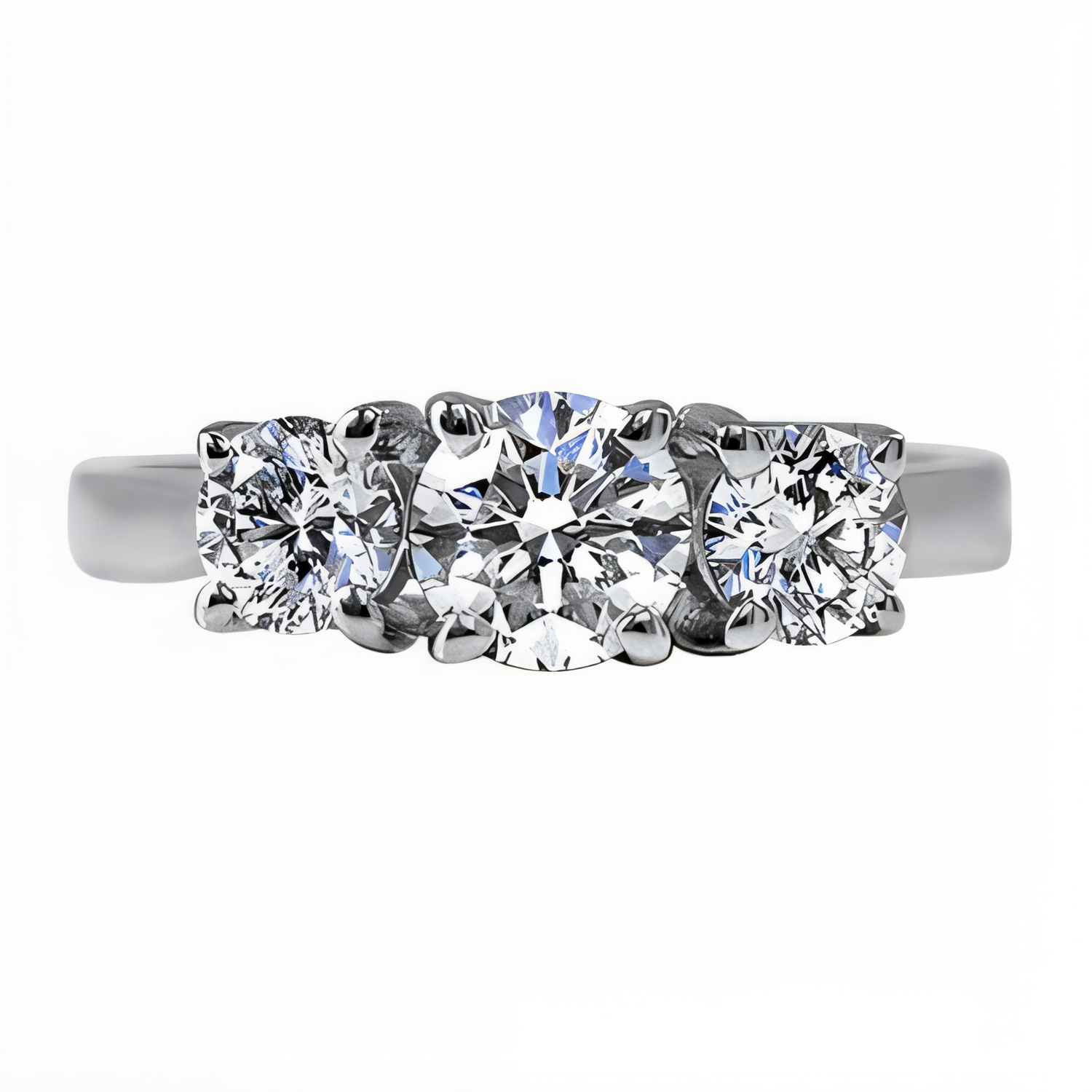 Unity Three Stone Engagement Ring