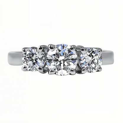 Unity Three Stone Engagement Ring