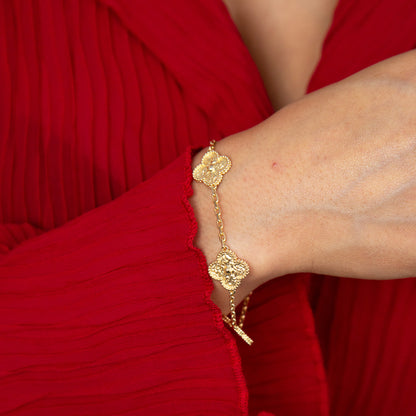 Van Cleef and Arpels Alhambra Yellow Gold Bracelet