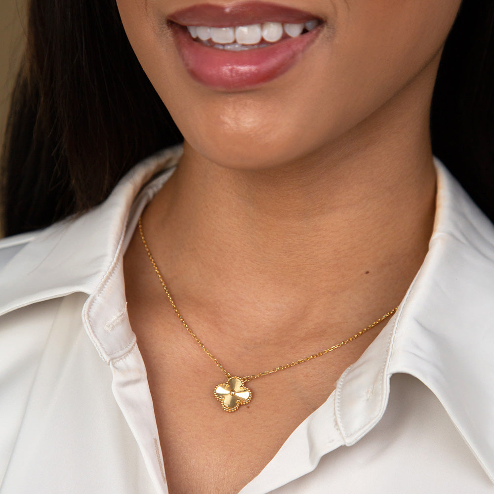 Van Cleef and Arpels Alhambra Yellow Gold Necklace