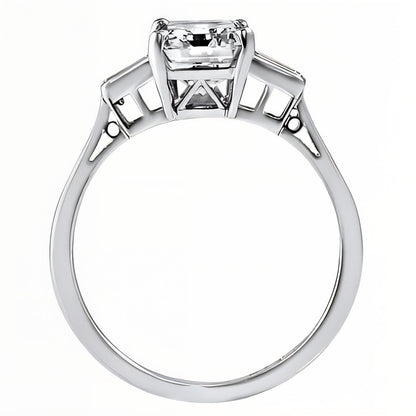 Vintage Emerald Cut Diamond Engagement Ring