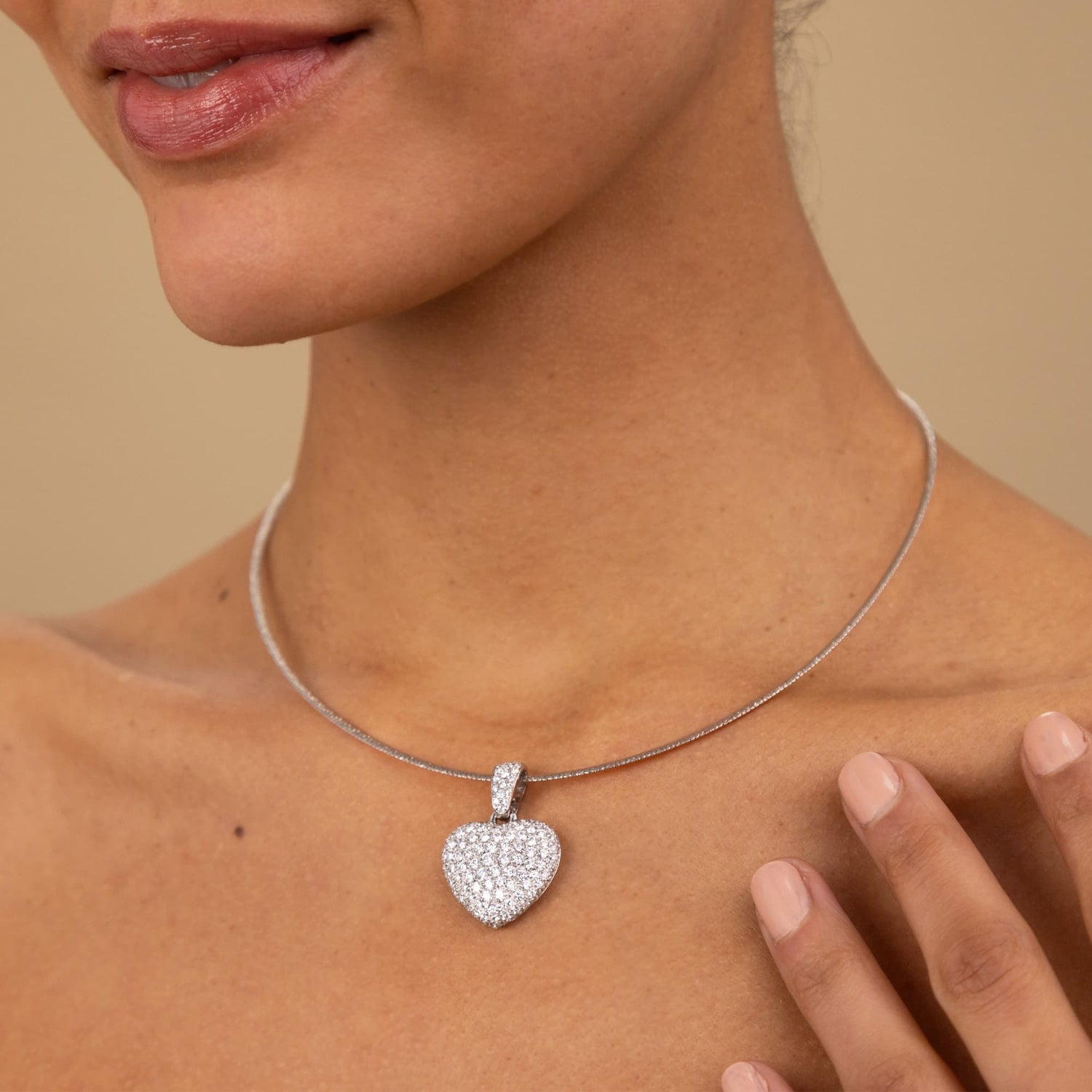 Wempe 2.10ct Diamond Heart Pendant