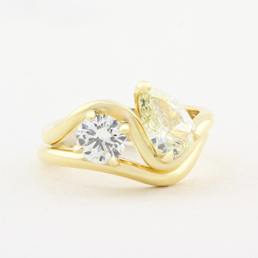 Wave Wedding Ring