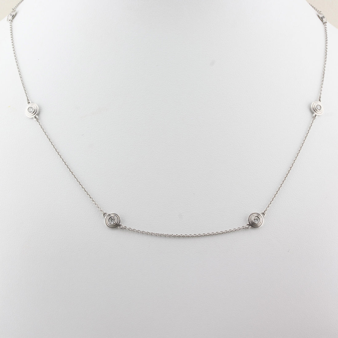 White Gold and Diamond Necklace