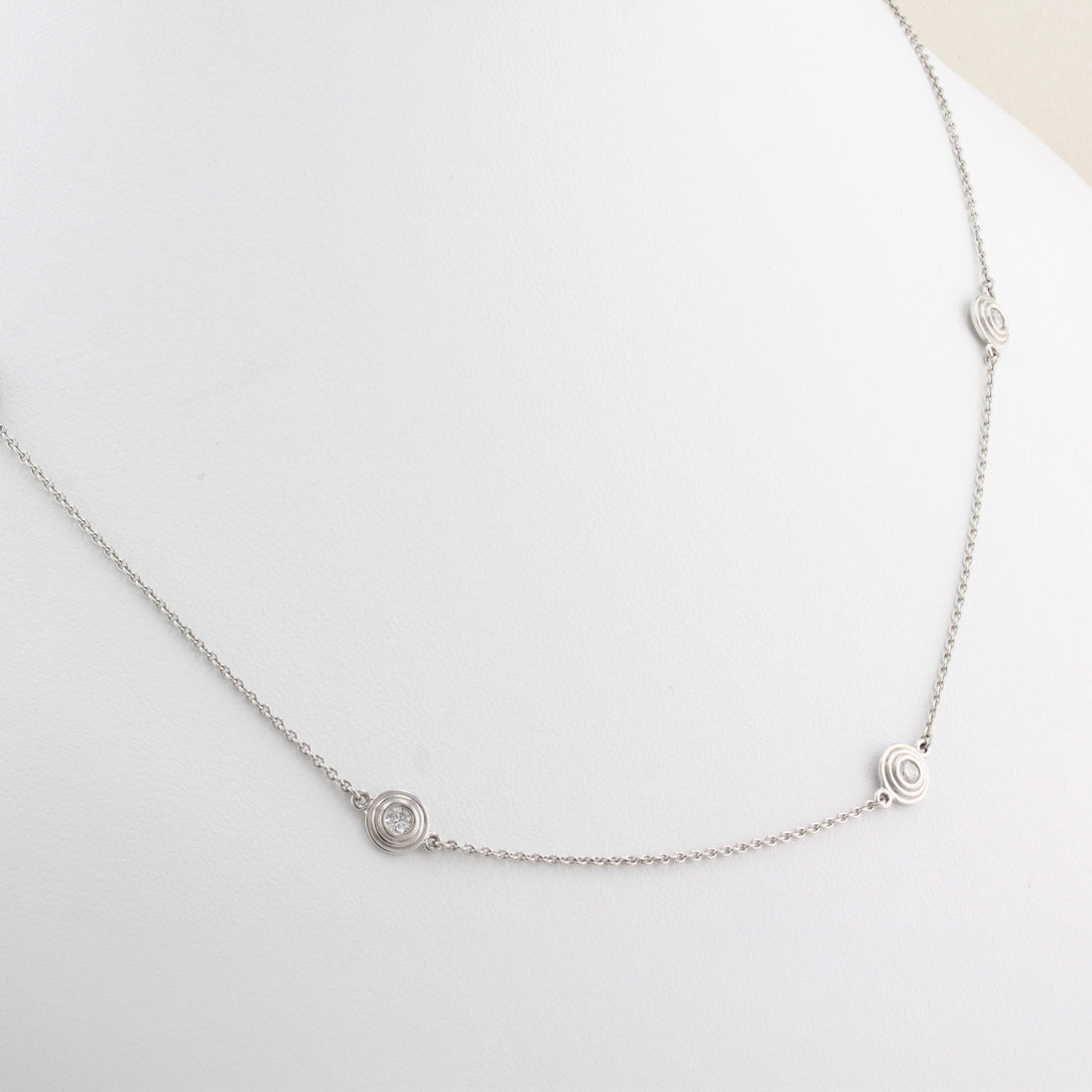 White Gold and Diamond Necklace