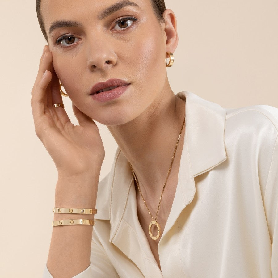 Cartier Classic Yellow Gold Love Bracelet - Size 17