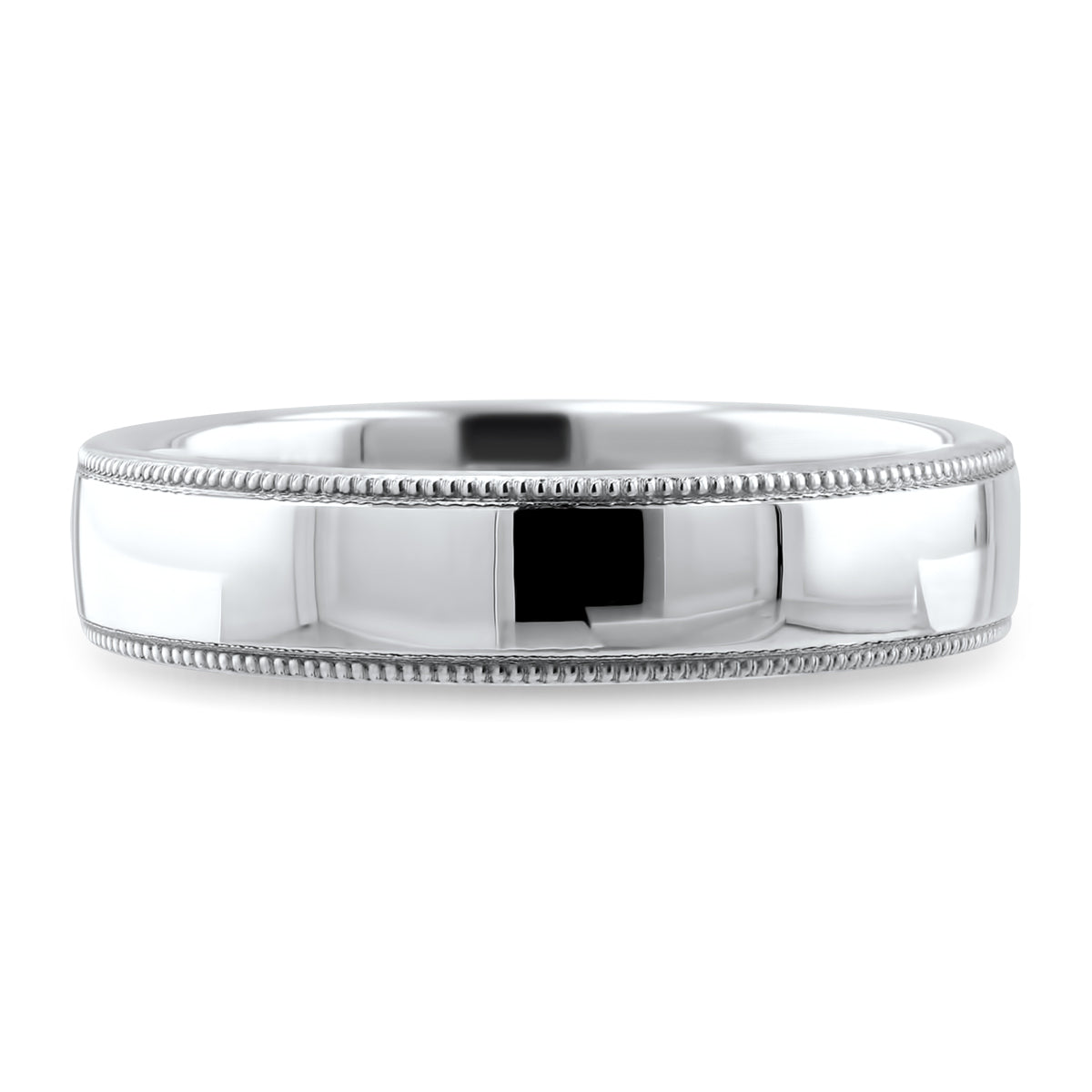 Beaded Edge Wedding Ring