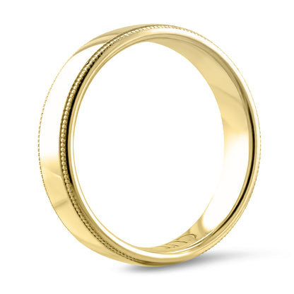 Beaded Edge Wedding Ring