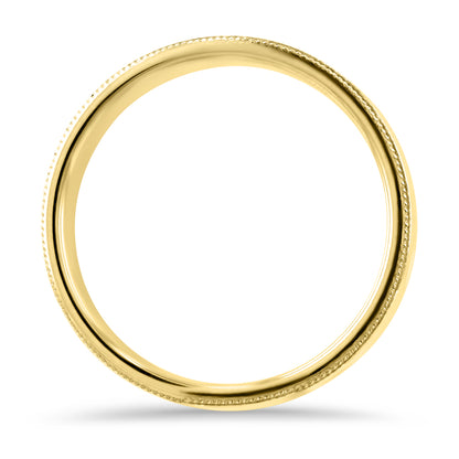 Beaded Edge Wedding Ring