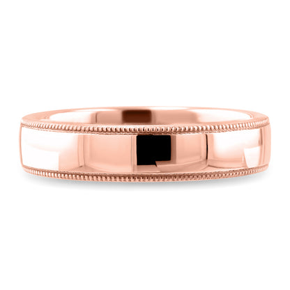 Beaded Edge Wedding Ring