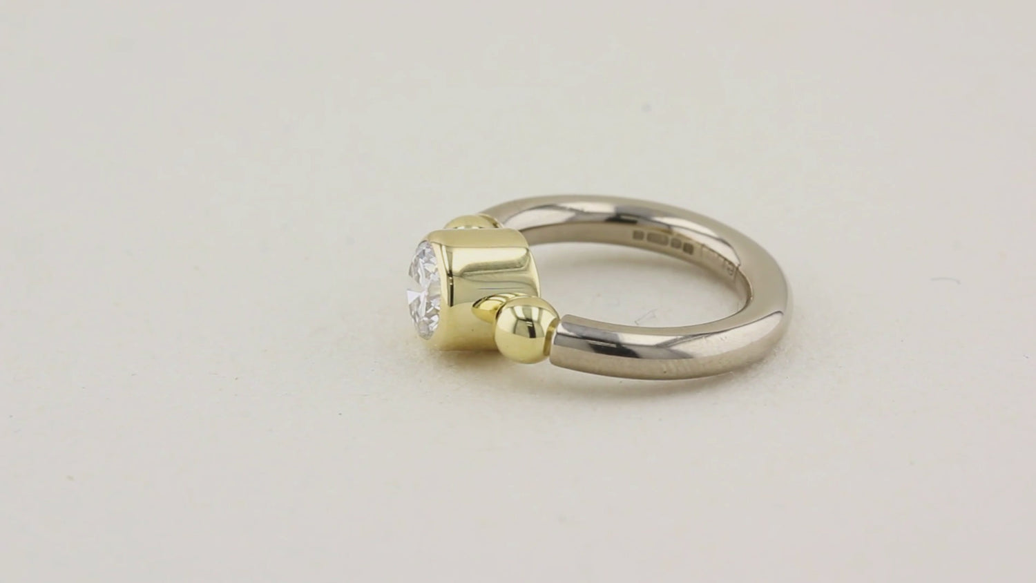 1.12ct Diamond Mixed Metal Ring