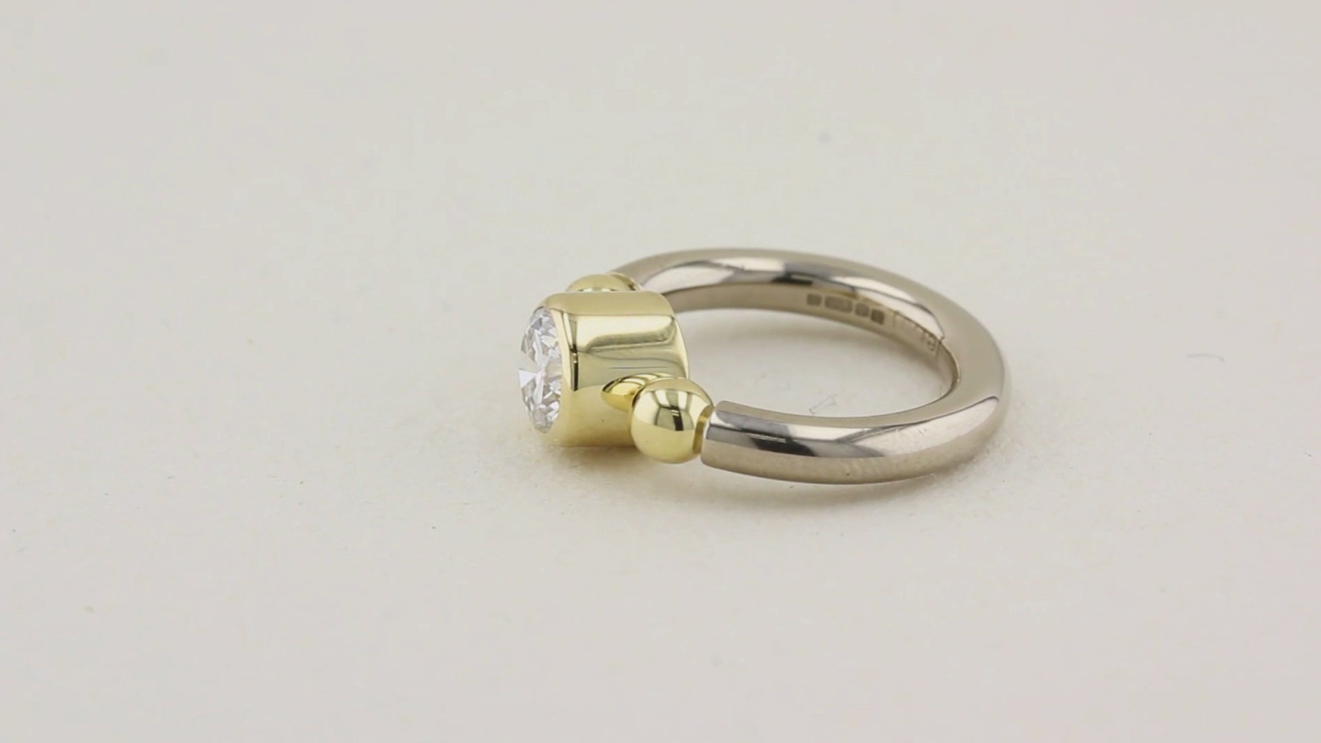 1.12ct Diamond Mixed Metal Ring