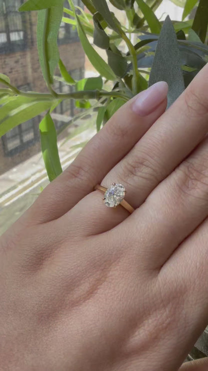 1.01ct Oval Diamond Solitaire Ring