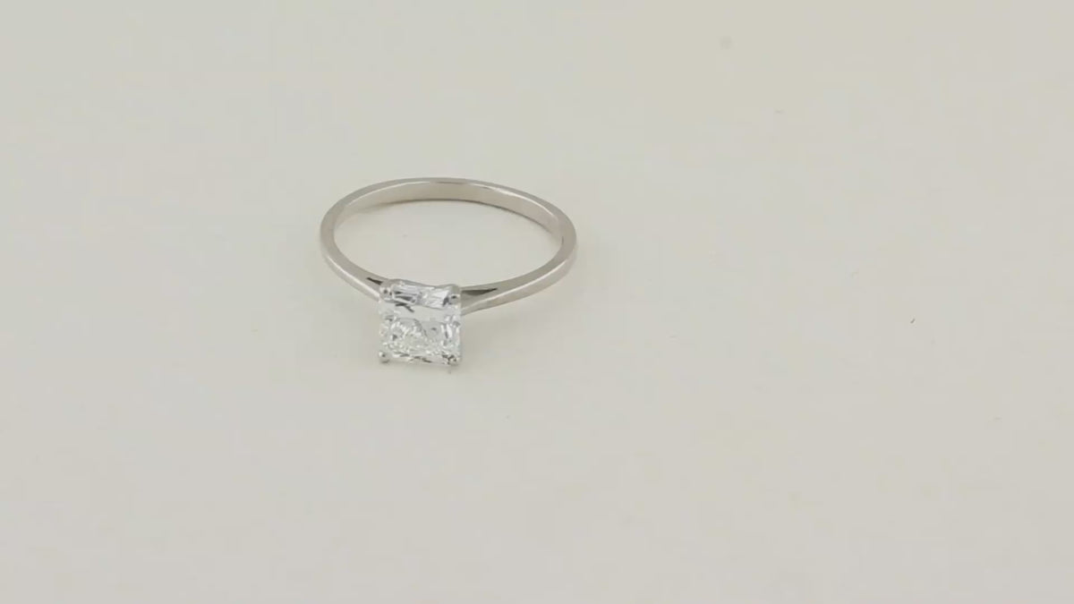 1.50ct Radiant Cut Solitaire Ring