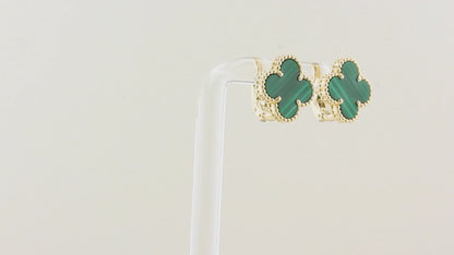 Van Cleef &amp; Arpels Malachite Alhambra Earrings