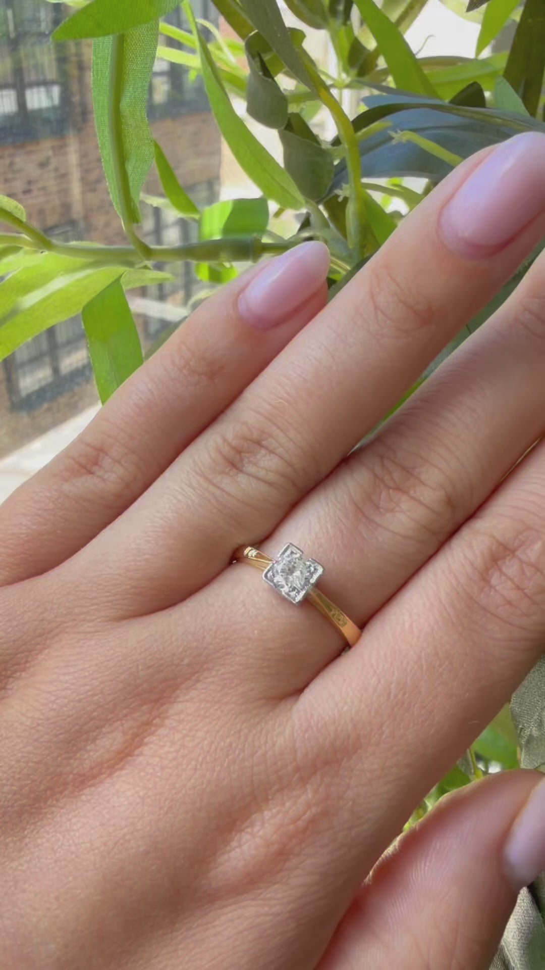 Vintage 0.45ct Diamond Solitaire Ring