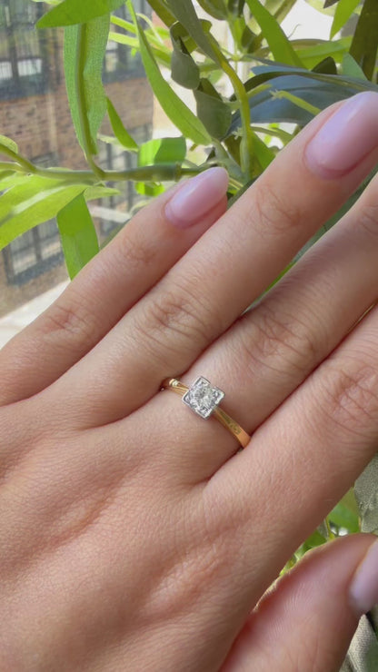Vintage 0.45ct Diamond Solitaire Ring