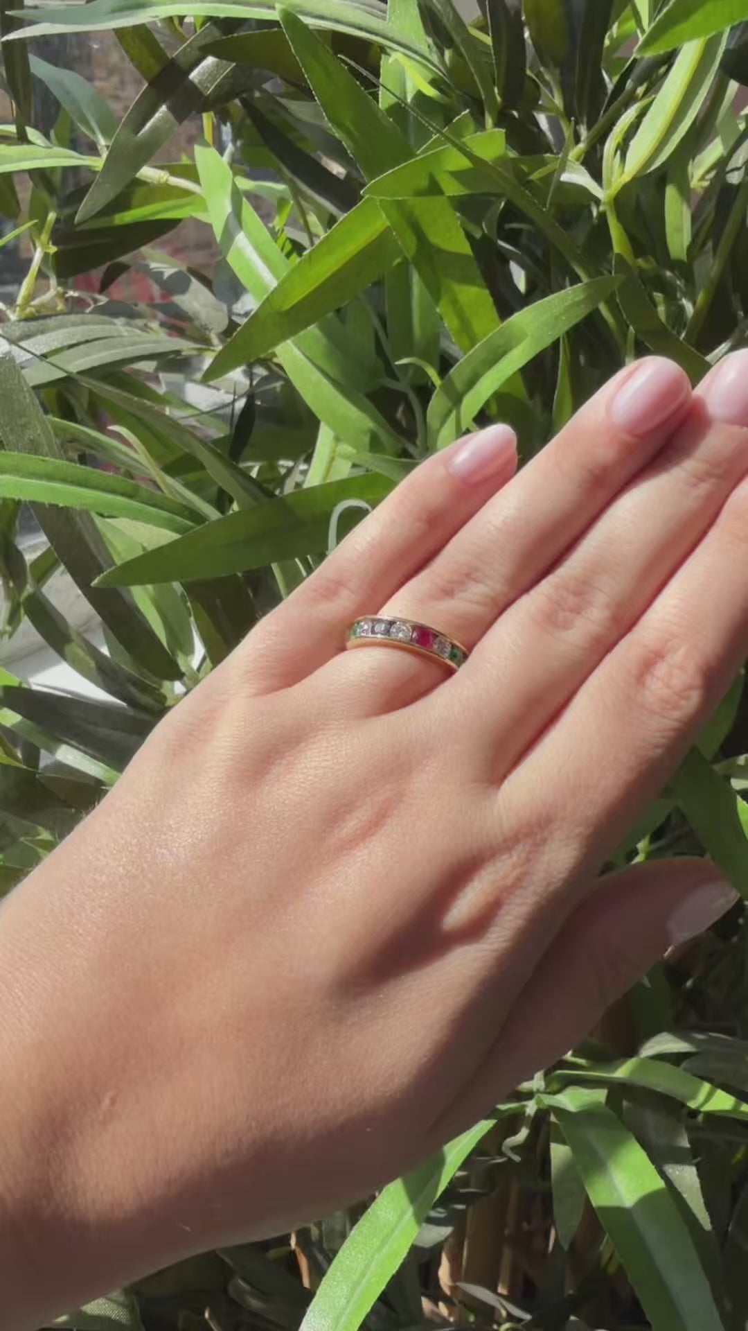 Multi-Gem Eternity Ring