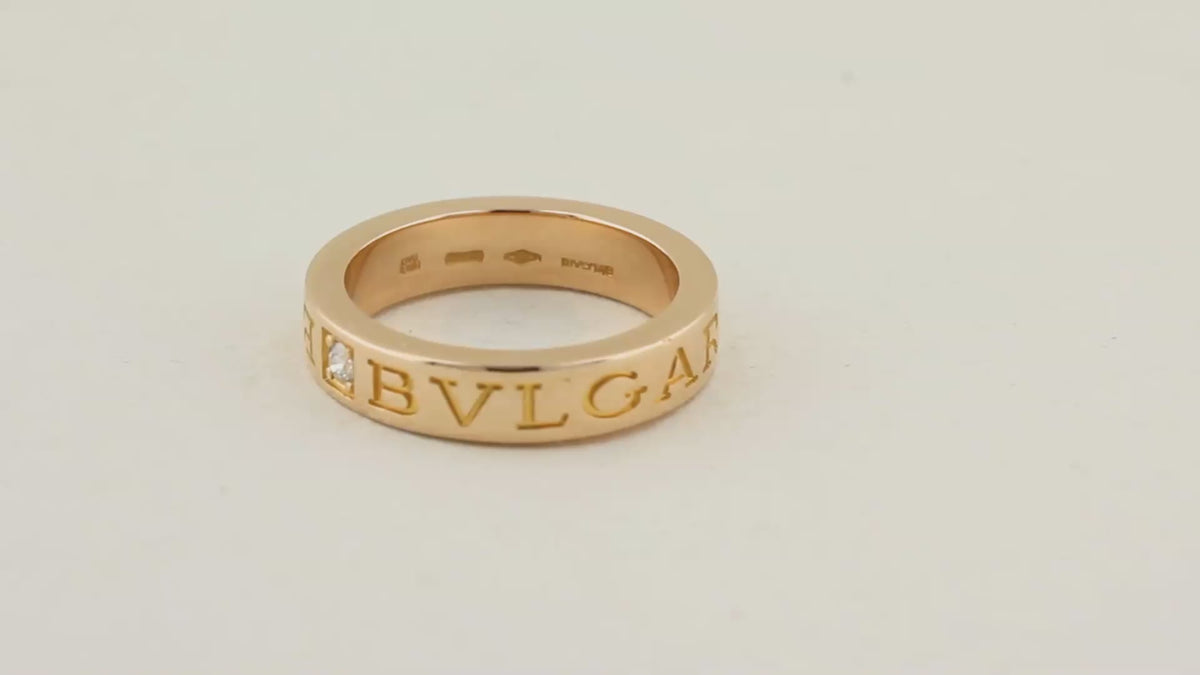 Bulgari Rose Gold and Diamond B.zero1 Ring
