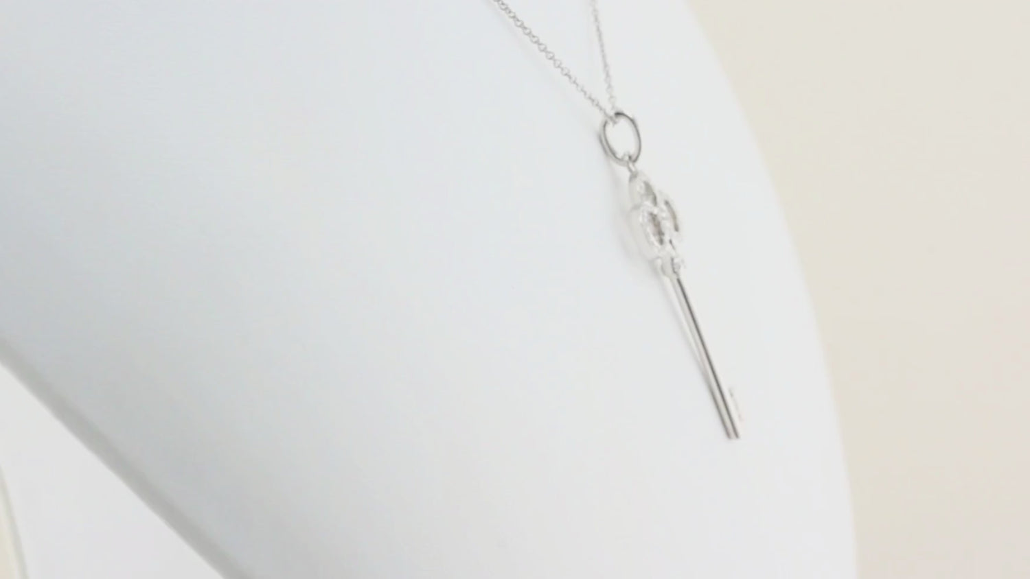 Tiffany &amp; Co. Diamond Crown Key Pendant