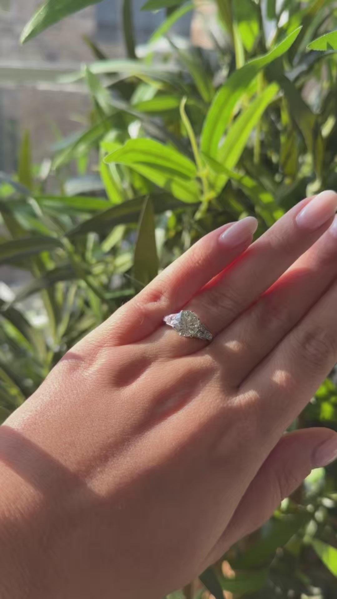 2.50ct Old Mine Cut Diamond Ring