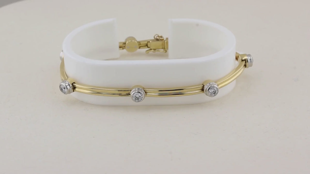 Tiffany &amp; Co. Diamond Double Bar Bracelet