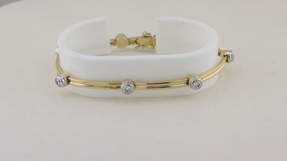 Tiffany &amp; Co. Diamond Double Bar Bracelet