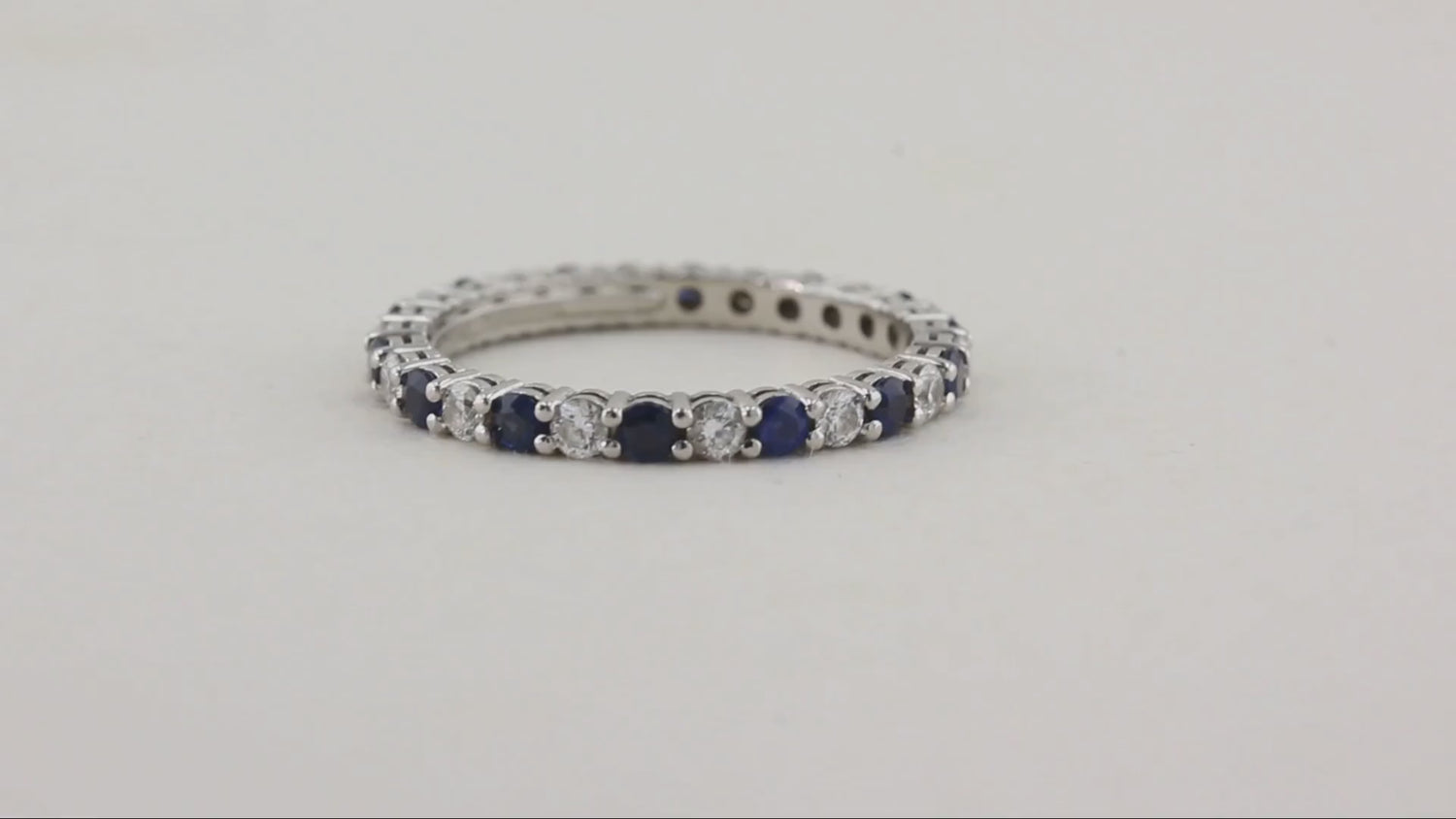 Tiffany Sapphire &amp; Diamond Full Eternity Ring