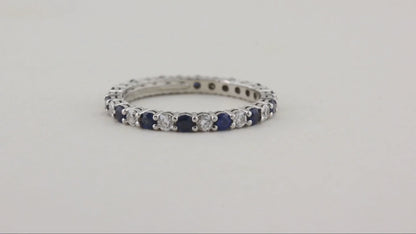 Tiffany Sapphire &amp; Diamond Full Eternity Ring
