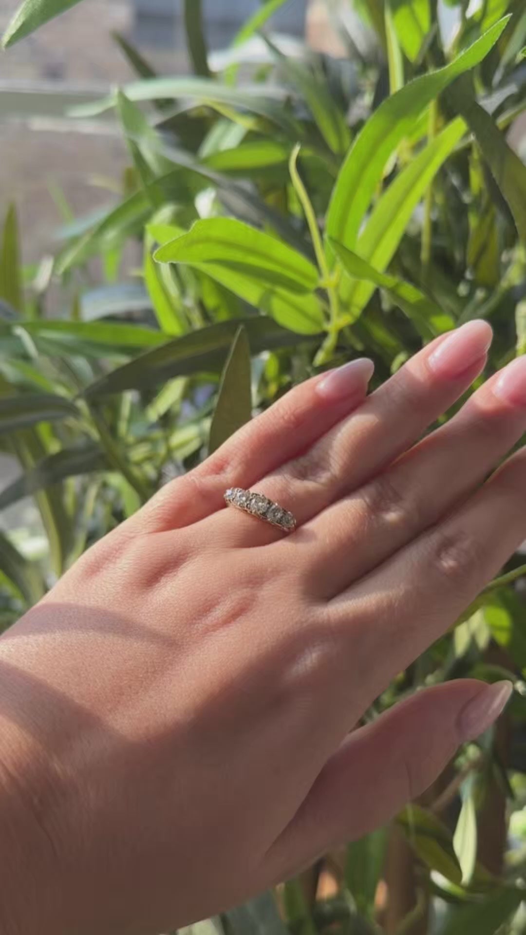 Vintage Old Cut Diamond Five Stone Ring