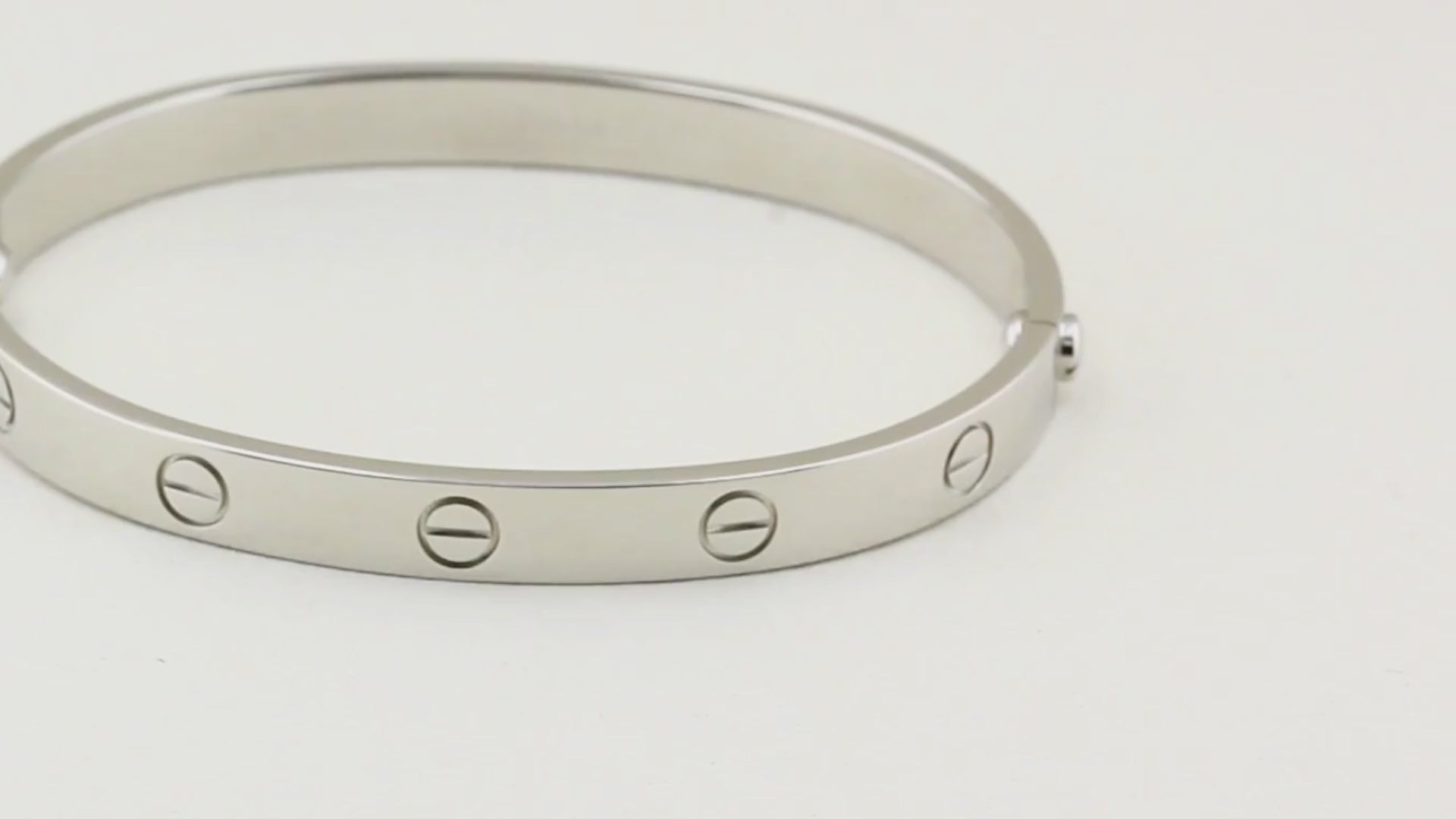 Cartier Platinum Classic Love Bracelet - Size 18