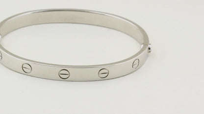 Cartier Platinum Classic Love Bracelet - Size 18