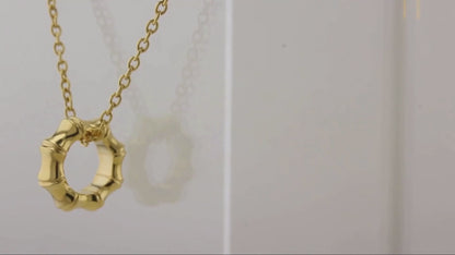 Gucci 18ct Yellow Gold Bamboo Pendant
