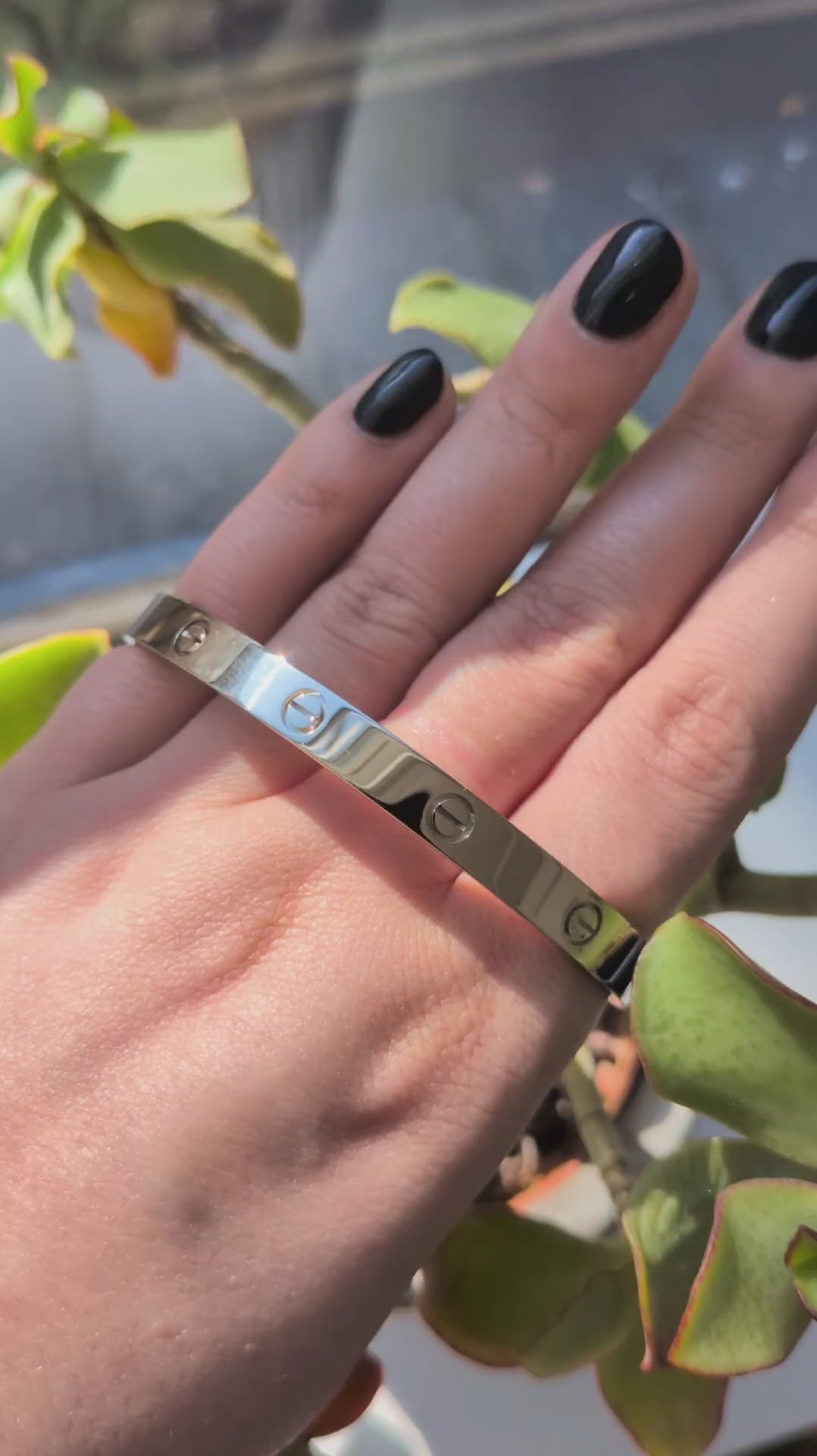Cartier White Gold Love Cuff - Size 21