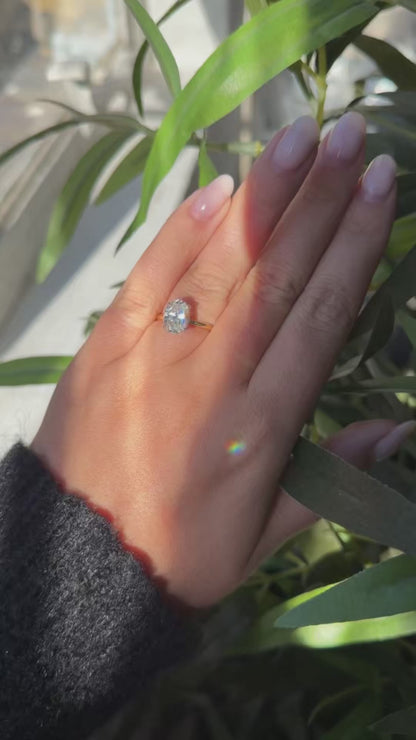 2.03ct Oval Diamond Solitaire Ring