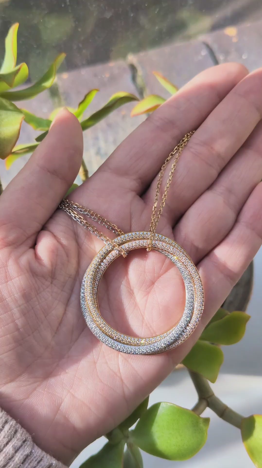 Rare Vintage Cartier Trinity Necklace