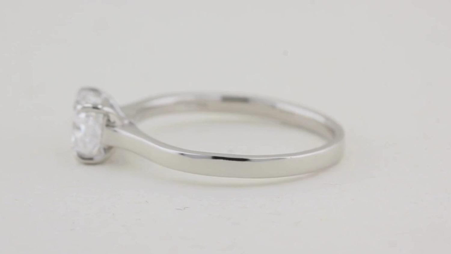 1.01ct Cushion Cut Diamond Engagement Ring