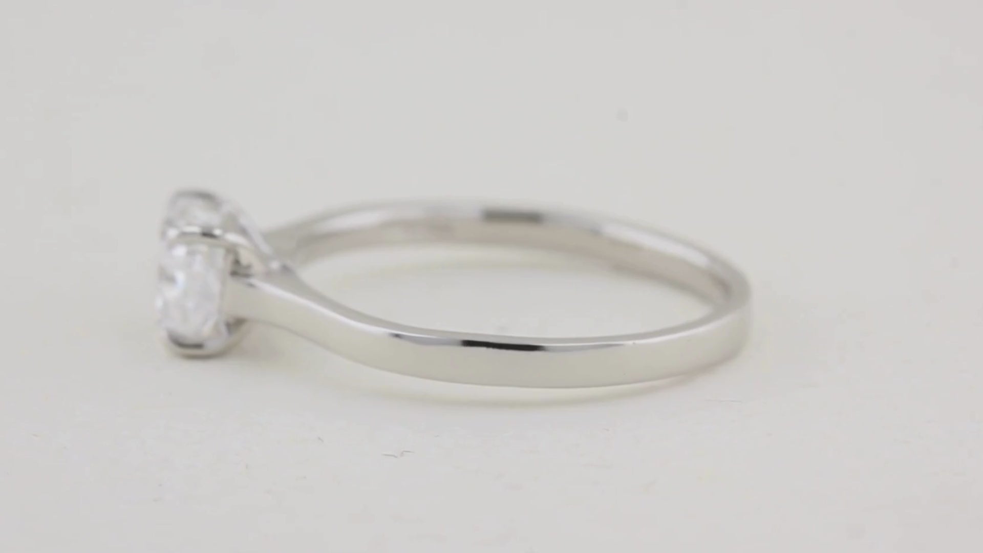 1.01ct Cushion Cut Diamond Engagement Ring