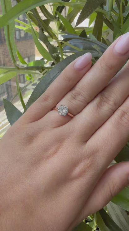1.16ct Rose Gold Diamond Solitaire Ring