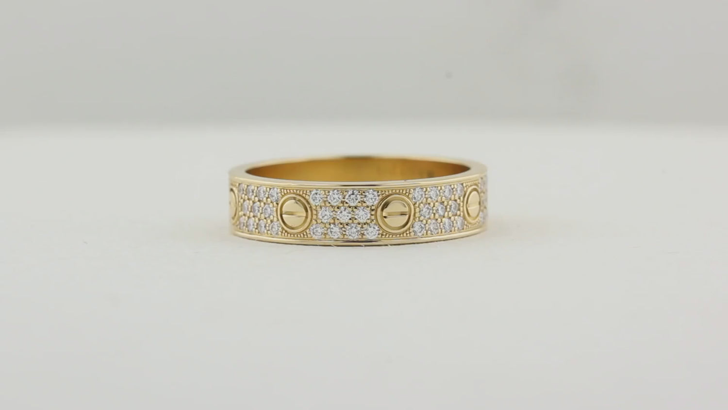 Cartier Diamond Paved Love Ring
