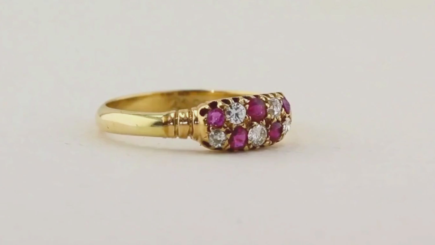 Victorian Ruby &amp; Diamond Dress Ring