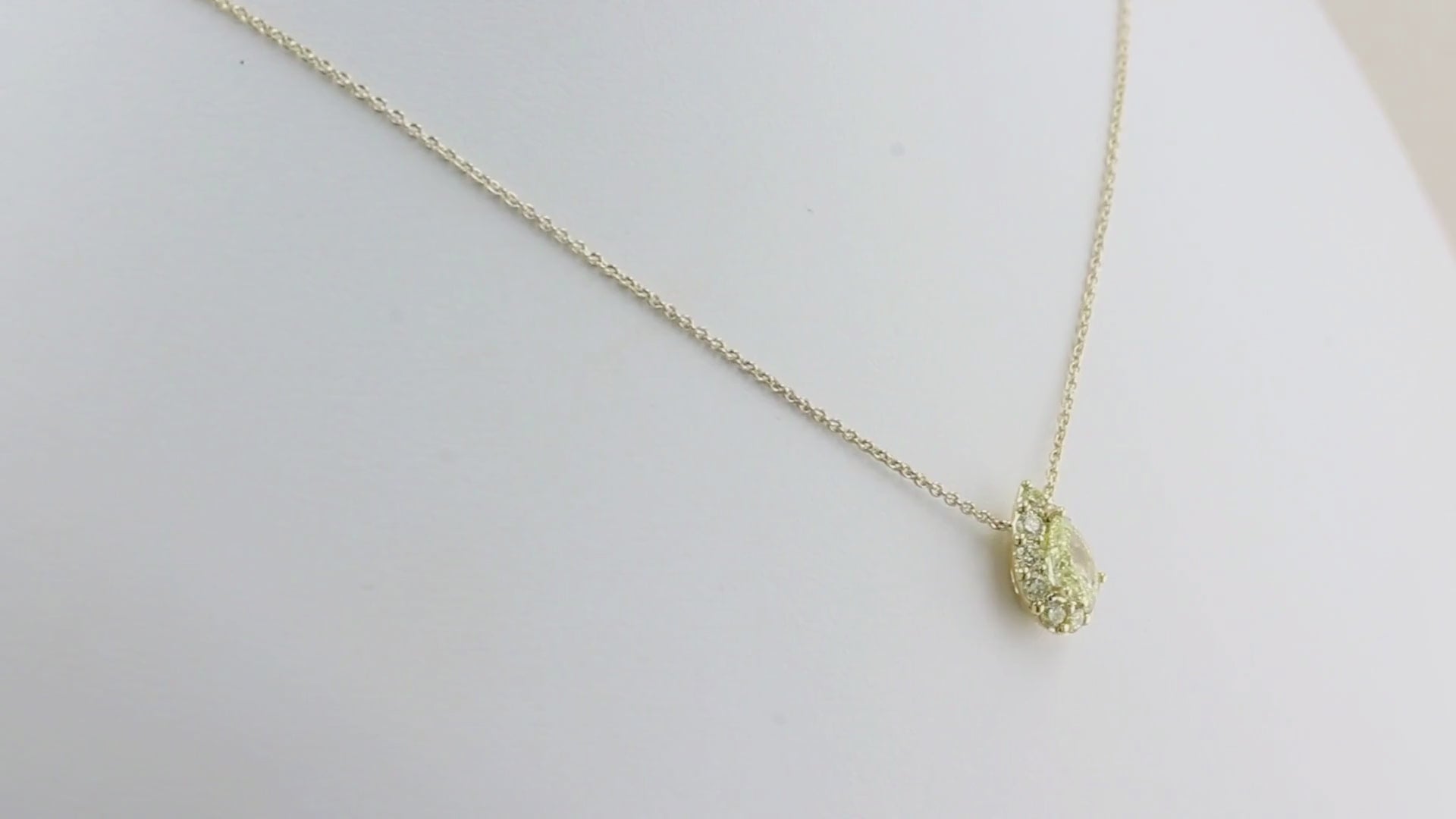 Graff Yellow Diamond Halo Pendant