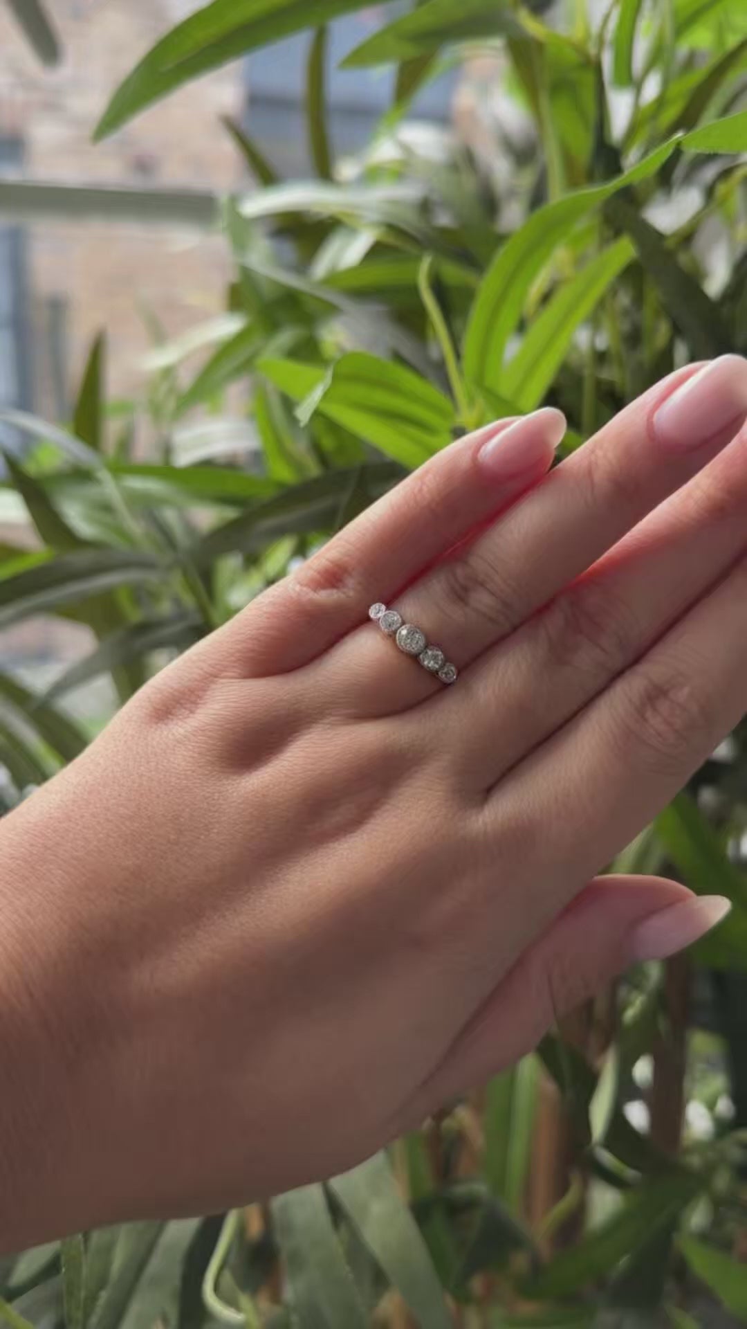 Old Cut Diamond Five Stone Ring