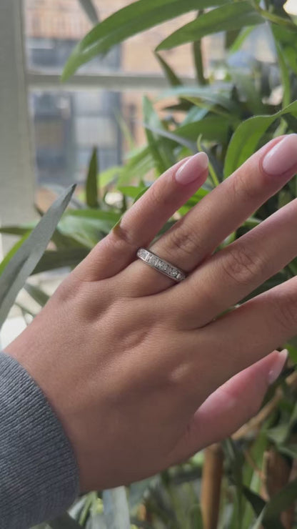 Baguette and Brilliant Cut Diamond Eternity Ring