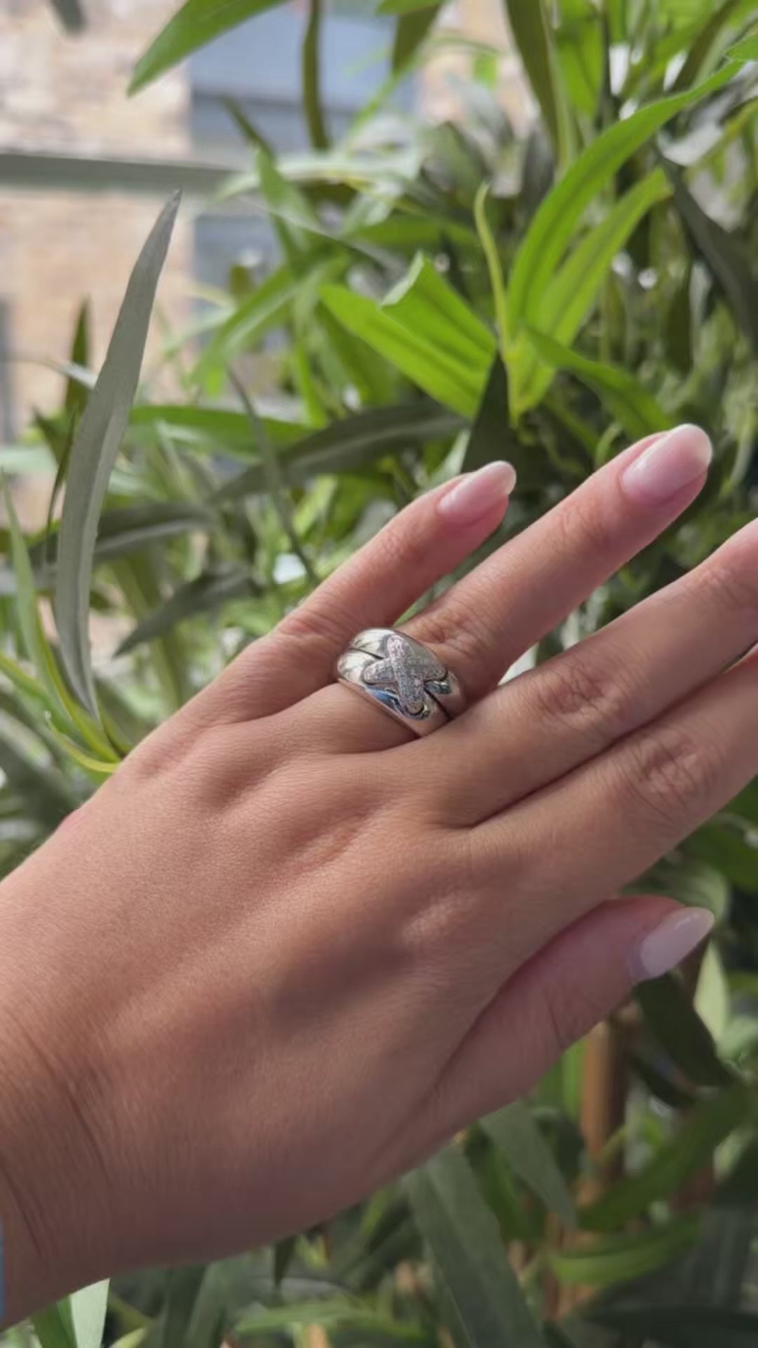 Vintage Chaumet Diamond Liens de Band Ring