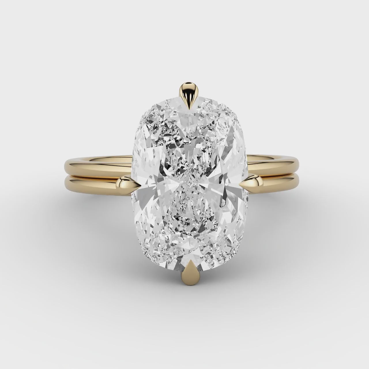 Compass Set Solitaire Ring